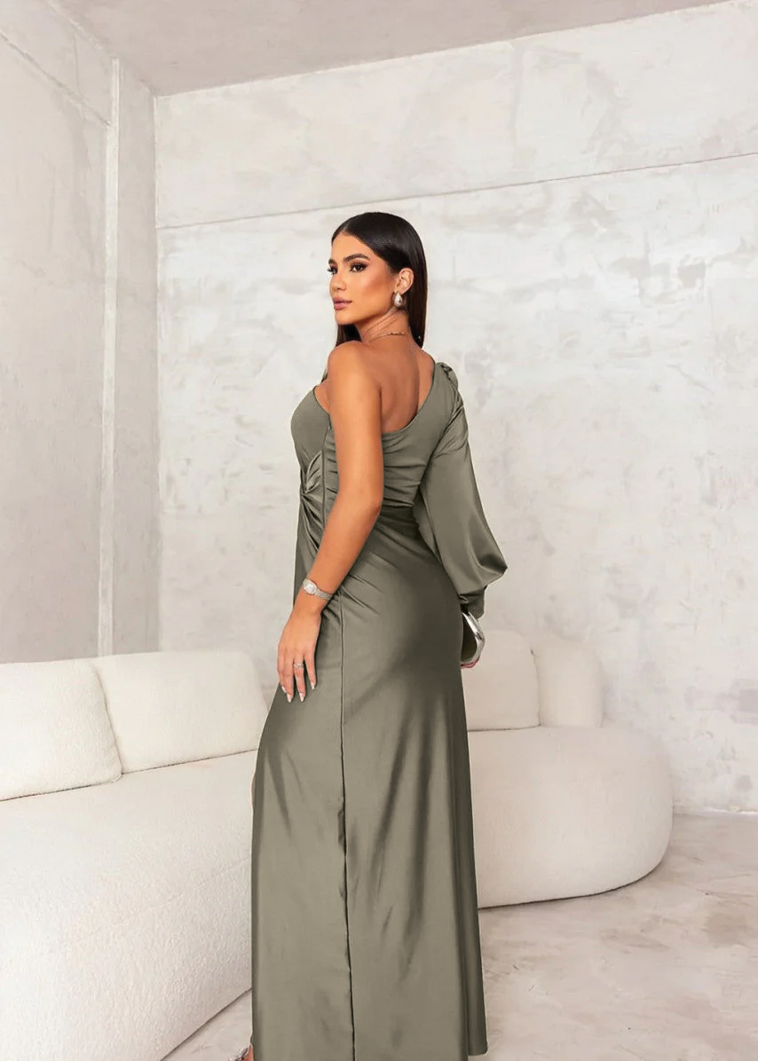 Arielle | Wedding Guest Maxi Dress One-Shoulder Bodycon