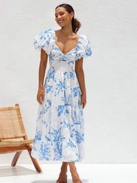 Annabelle | Boho Midi Sundress Floral Tiered