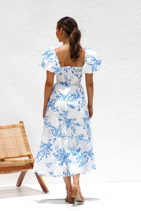 Annabelle | Boho Midi Sundress Floral Tiered