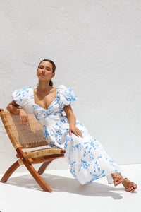 Annabelle | Boho Midi Sundress Floral Tiered