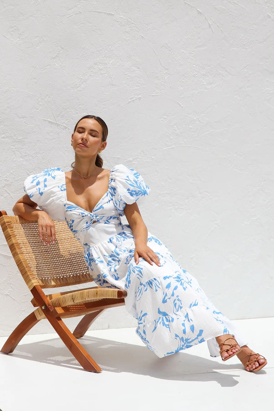 Annabelle | Boho Midi Sundress Floral Tiered