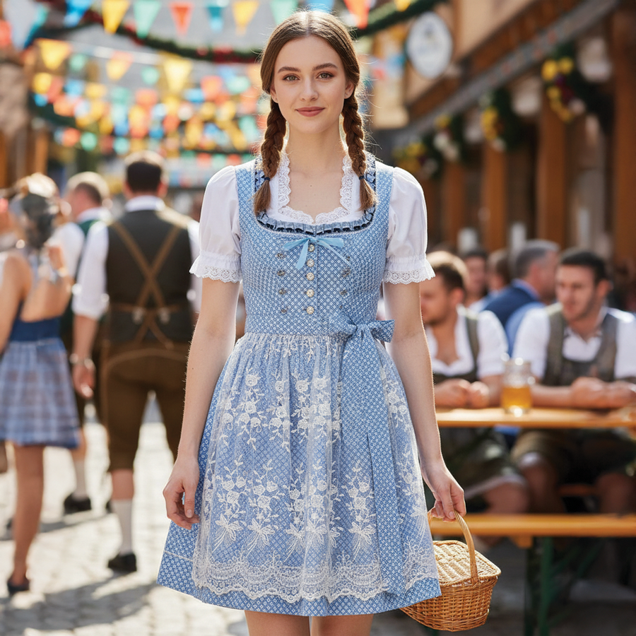 Greta | Dirndl Dress Oktoberfest Puff Sleeve