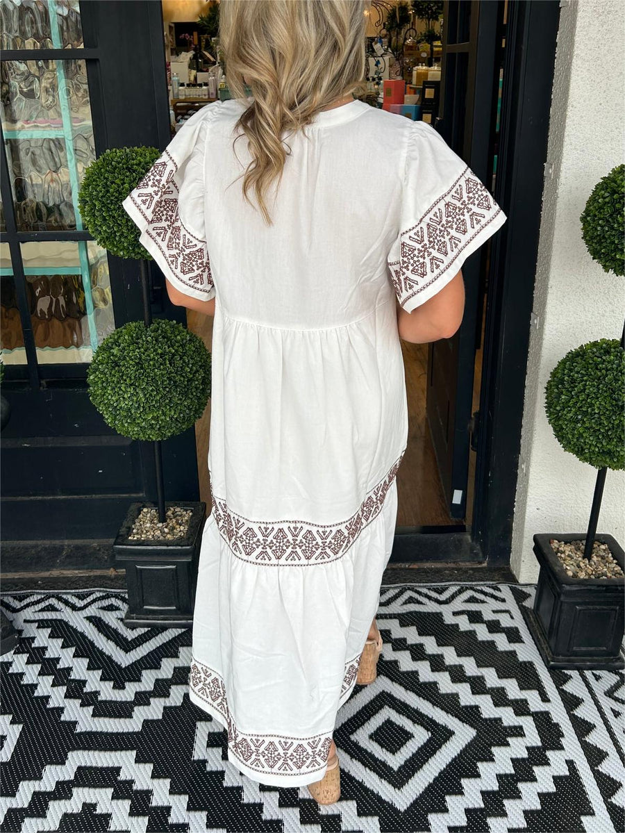 Scarlett | Boho Midi Sundress Tiered