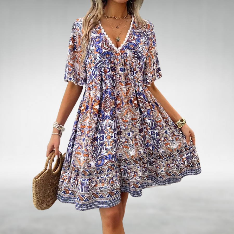 Luna | Boho Maxi Dress V-Neck