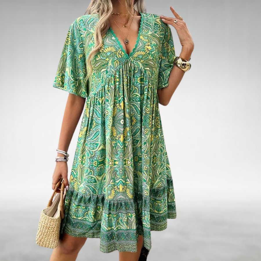 Luna | Boho Maxi Dress V-Neck