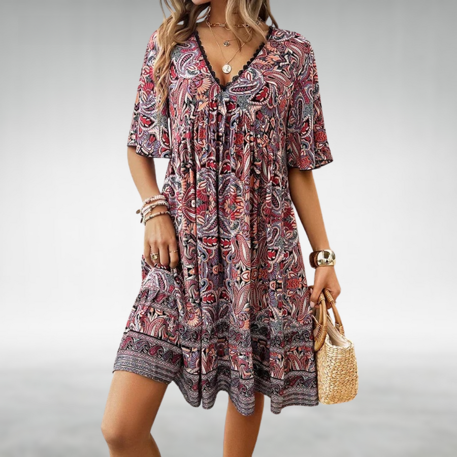 Luna | Boho Maxi Dress V-Neck