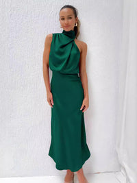 Ivy | Halter Maxi Dress Sheath Sleeveless