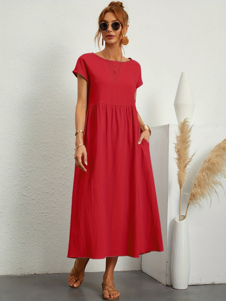 Marigold | Midi Sundress Short Sleeves