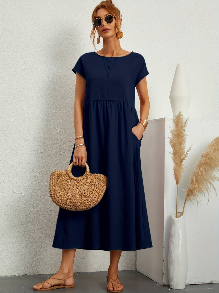 Marigold | Midi Sundress Short Sleeves