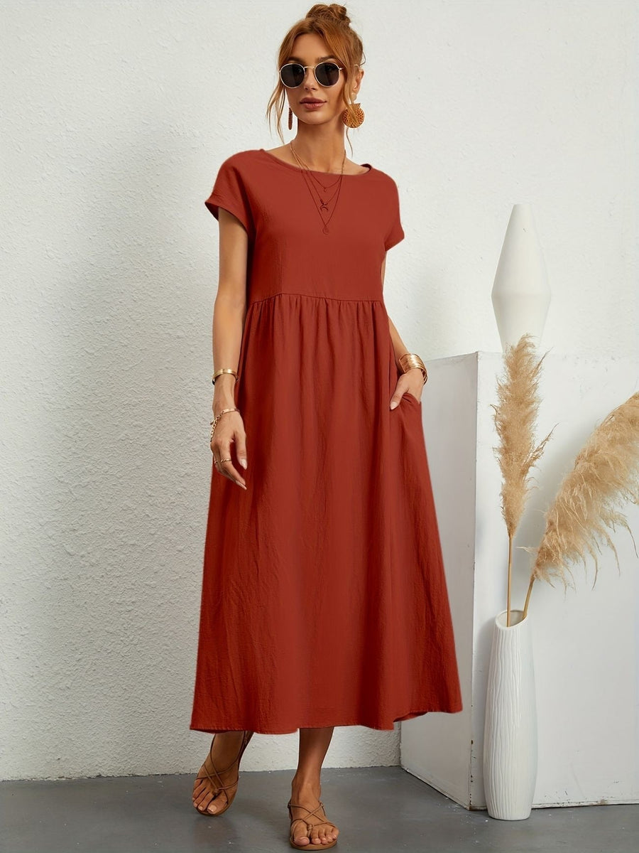 Marigold | Midi Sundress Short Sleeves