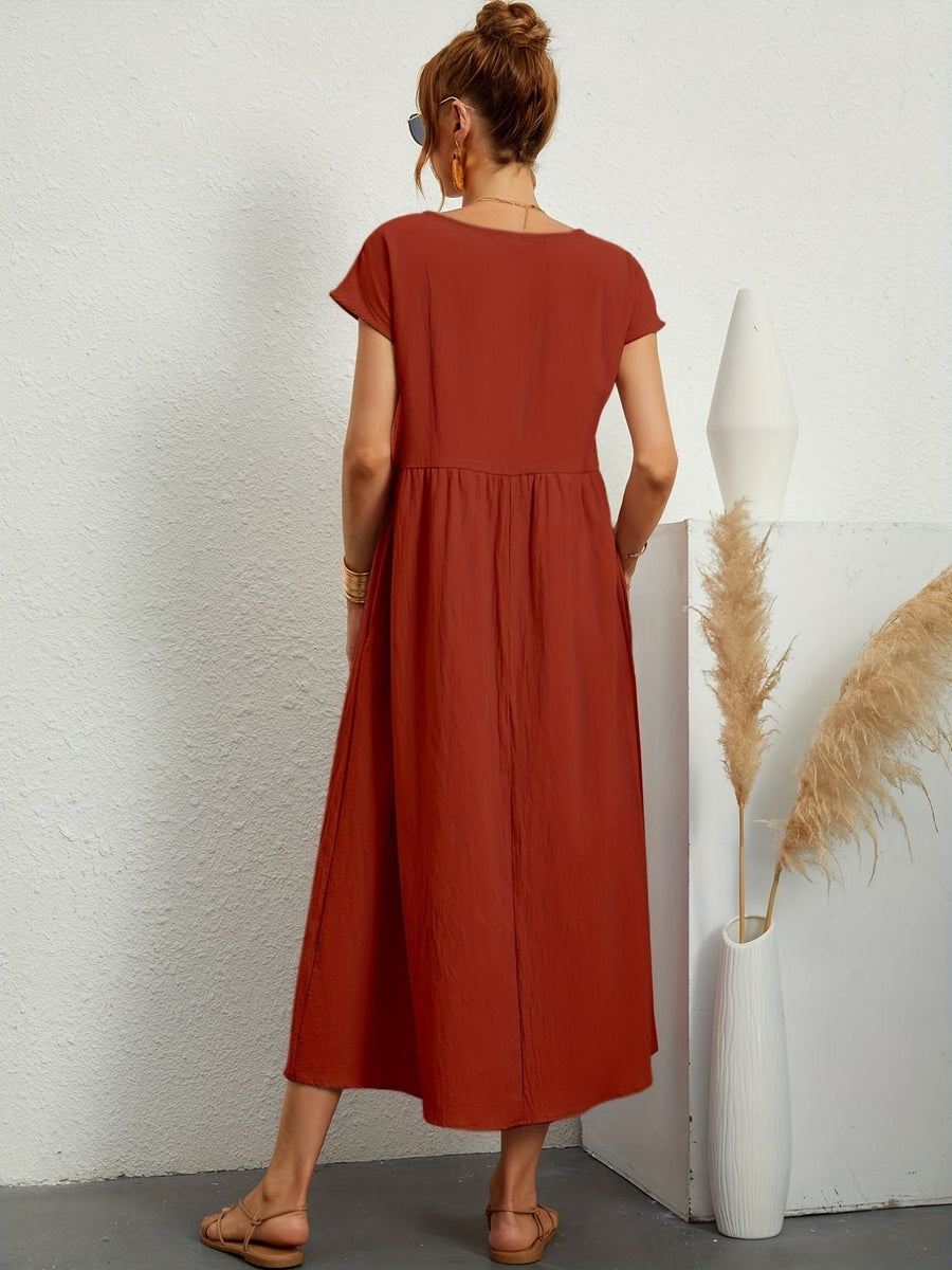 Marigold | Midi Sundress Short Sleeves