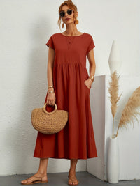 Marigold | Midi Sundress Short Sleeves