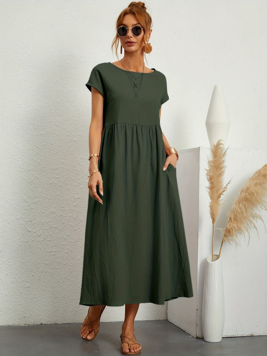 Marigold | Midi Sundress Short Sleeves