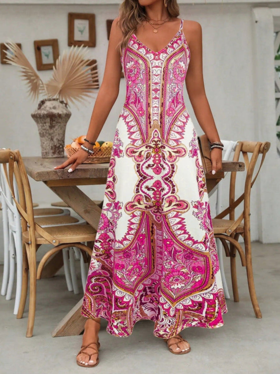 Avery | Boho Maxi Dress Striped