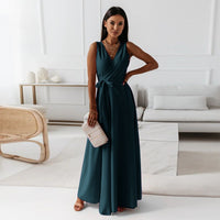 Ophelia | Wedding Guest Maxi Dress Wrap Sleeveless