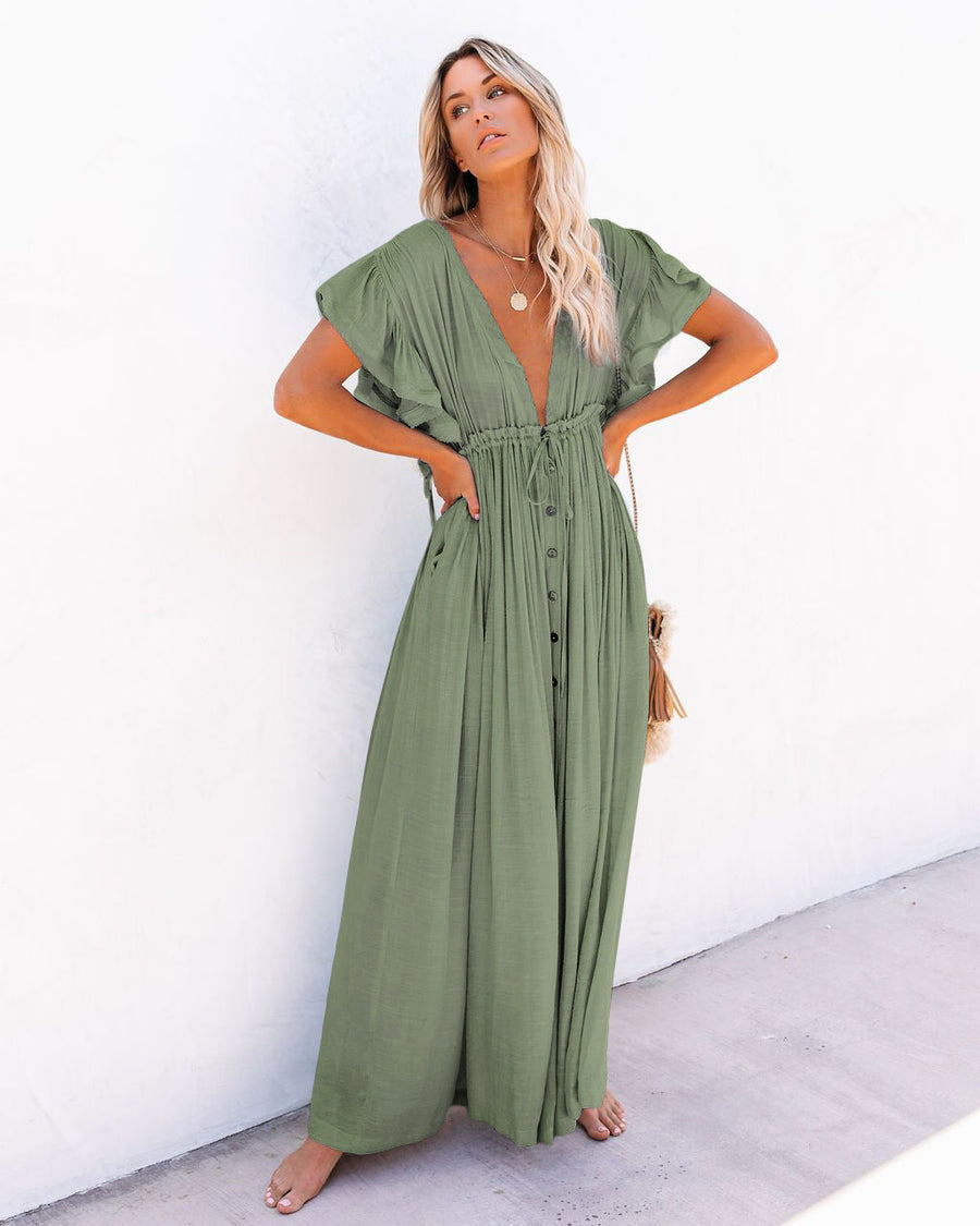 Jacqueline | Boho Maxi Sundress Floral