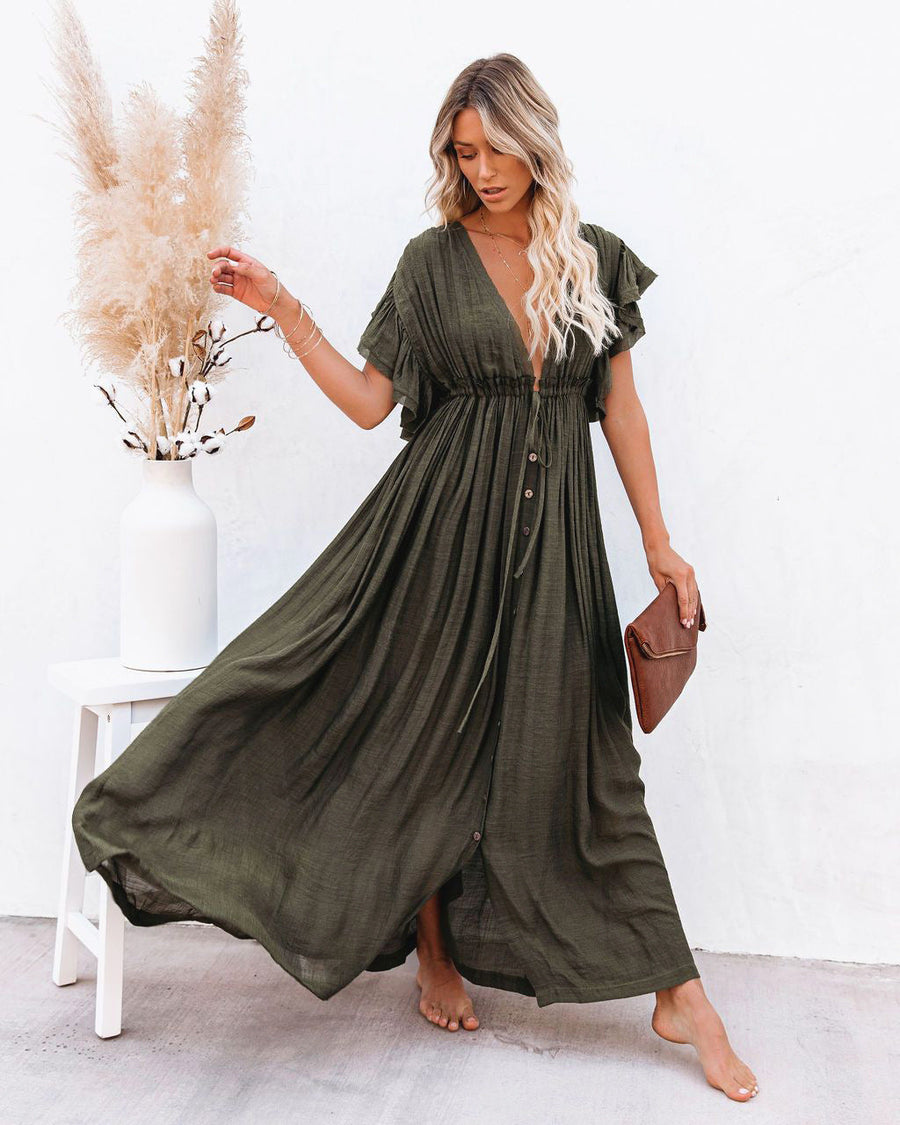 Jacqueline | Boho Maxi Sundress Floral