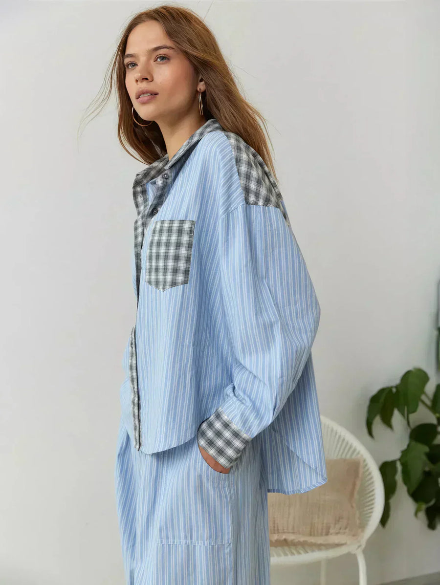 Odette | Co-Ord Set Plaid Tiered
