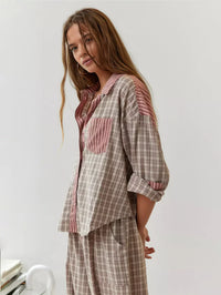 Odette | Co-Ord Set Plaid Tiered