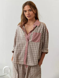 Odette | Co-Ord Set Plaid Tiered