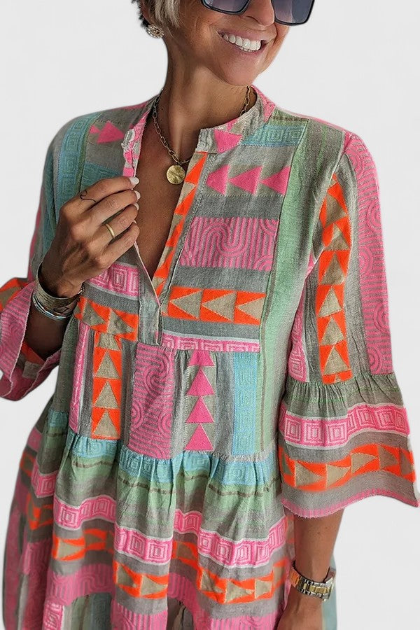 Lorelei | Boho Mini Dress Tiered