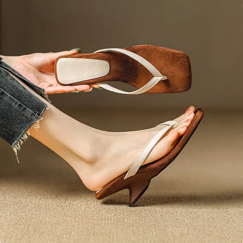 Ramona | Comfortable Heels Orthopedic Square Toe