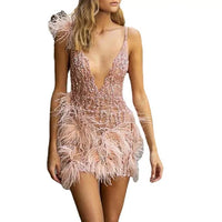 Tatum | Cocktail Dress Fringe V-Neck