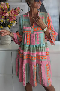 Seraphina | Boho Midi Sundress Striped