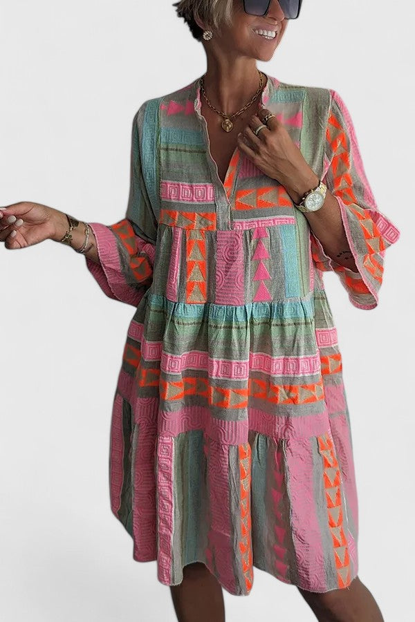 Lorelei | Boho Mini Dress Tiered