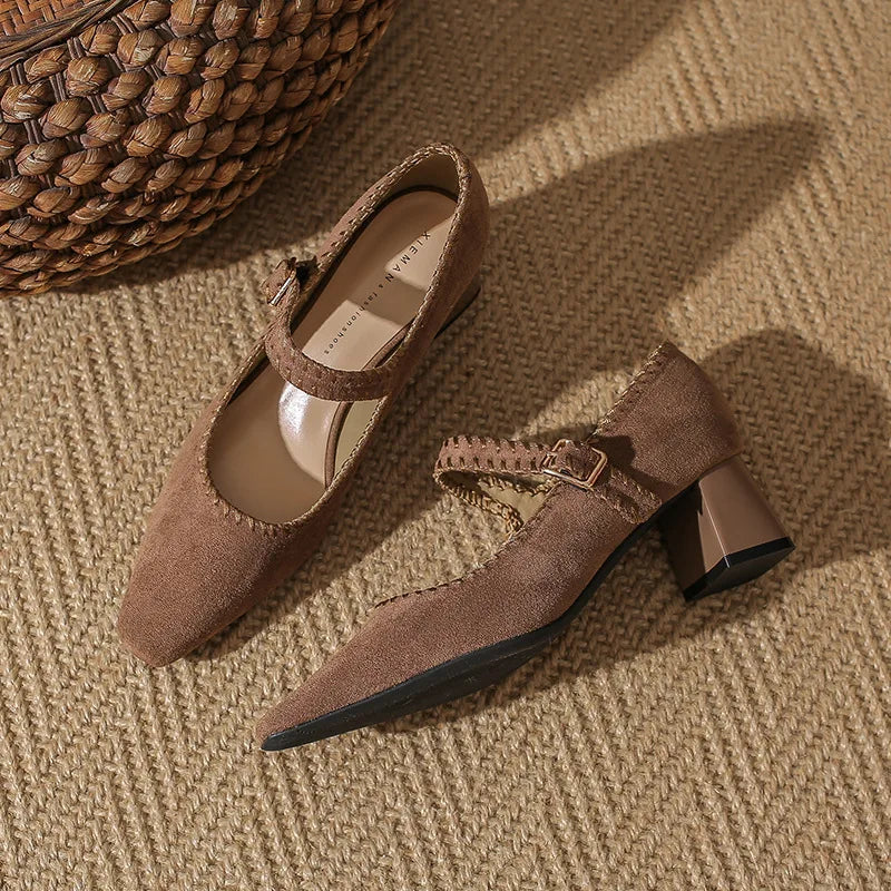 Elena | Comfortable Block Heels Orthopedic Strap