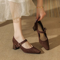 Elena | Comfortable Block Heels Orthopedic Strap