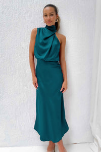 Ivy | Halter Maxi Dress Sheath Sleeveless