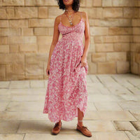 Victoria | Floral Midi Dress Sleeveless