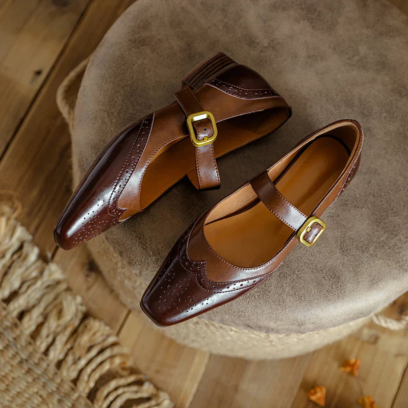 Vera | Comfortable Flats Orthopedic Buckle