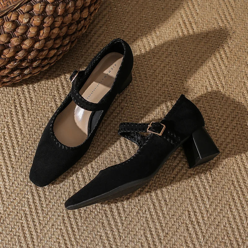 Elena | Comfortable Block Heels Orthopedic Strap