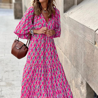 Riley | Boho Sundress Floral V-Neck