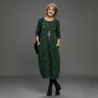 Maya | Printed Midi Shift Dress
