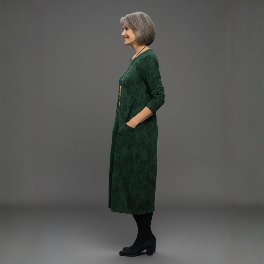 Maya | Printed Midi Shift Dress