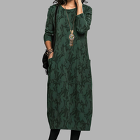 Maya | Printed Midi Shift Dress