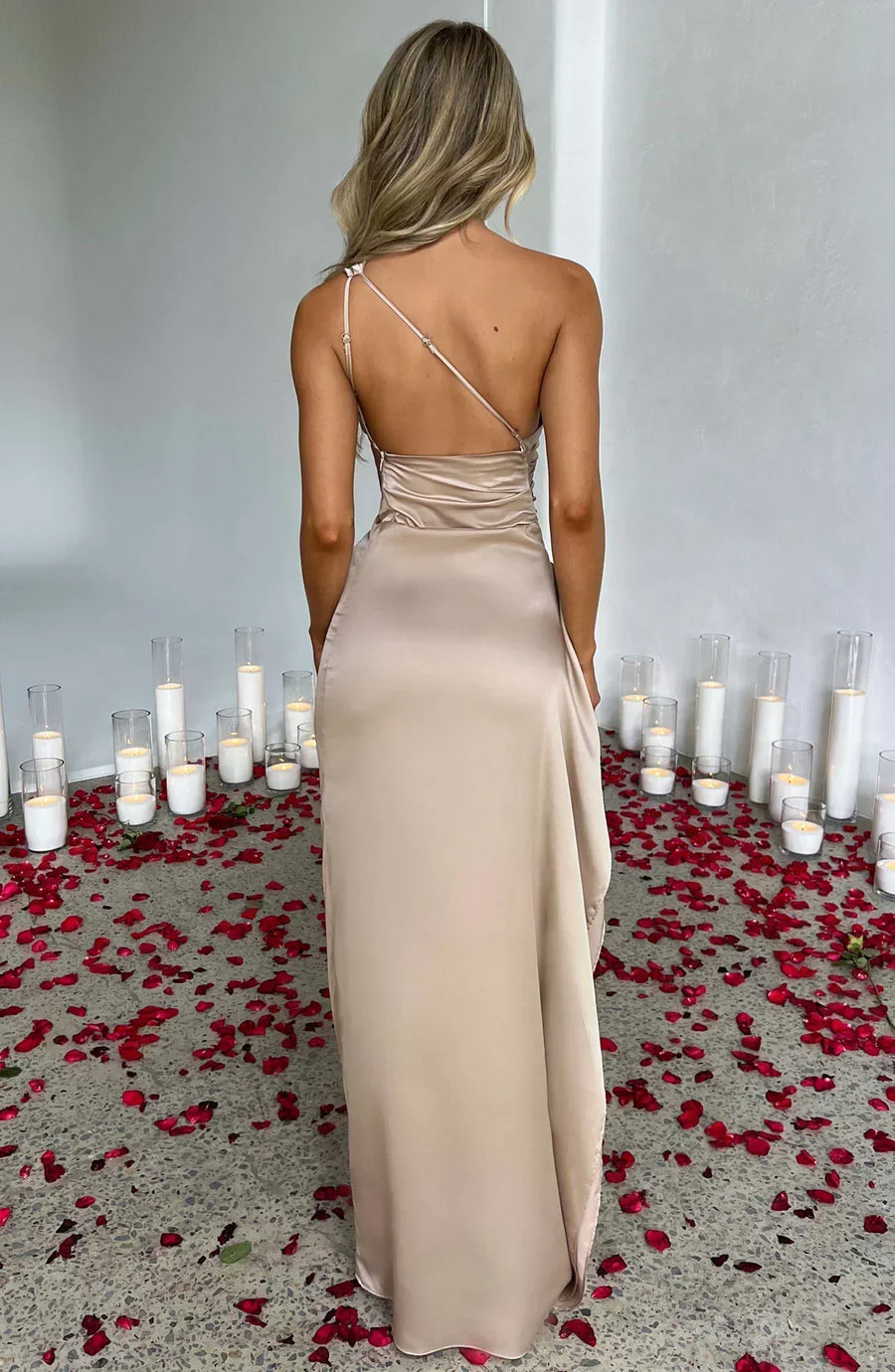 Eden | Wedding Guest Maxi Dress One-Shoulder Asymmetric