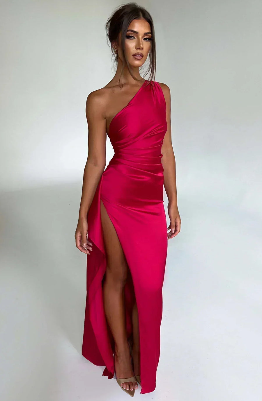 Eden | Wedding Guest Maxi Dress One-Shoulder Asymmetric