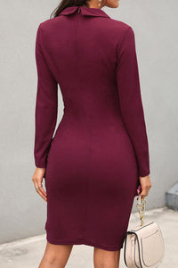 Helen | Wrap Dress Bodycon Asymmetric
