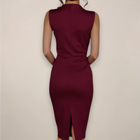 Teagan | Wedding Guest Midi Dress Bodycon Sleeveless