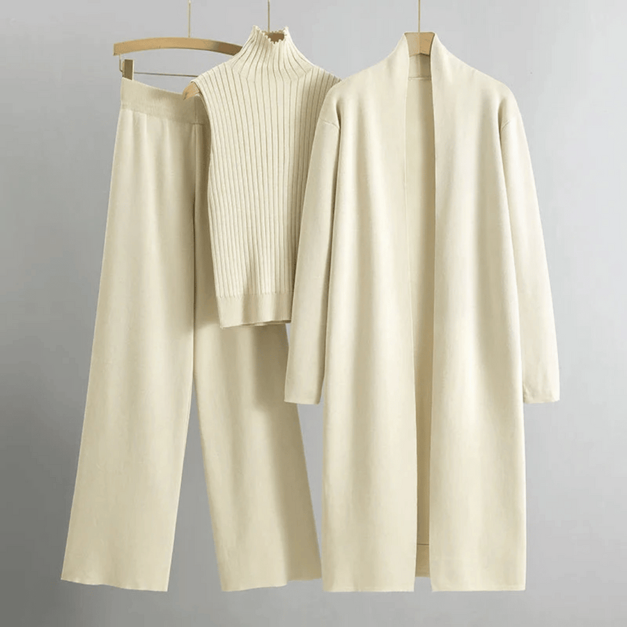 Aliyah | Three-Piece Set Longline Cardigan