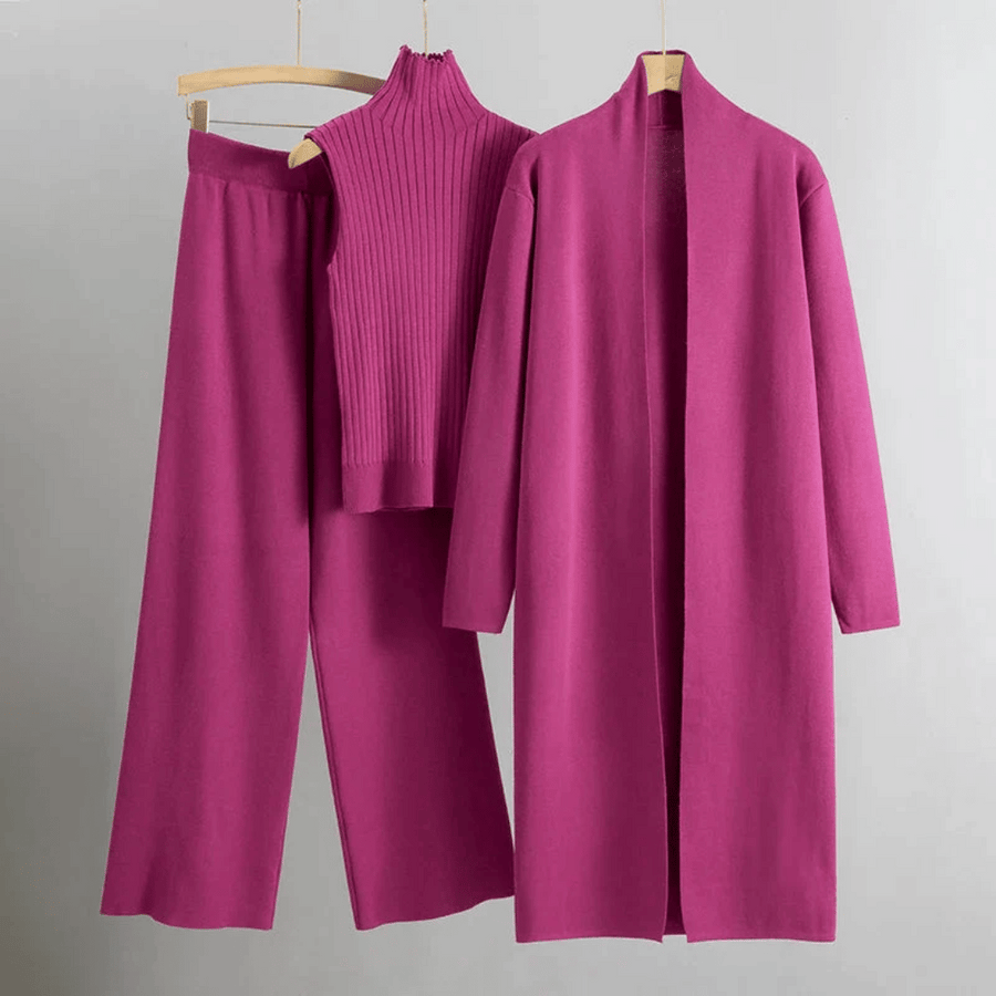 Aliyah | Three-Piece Set Longline Cardigan