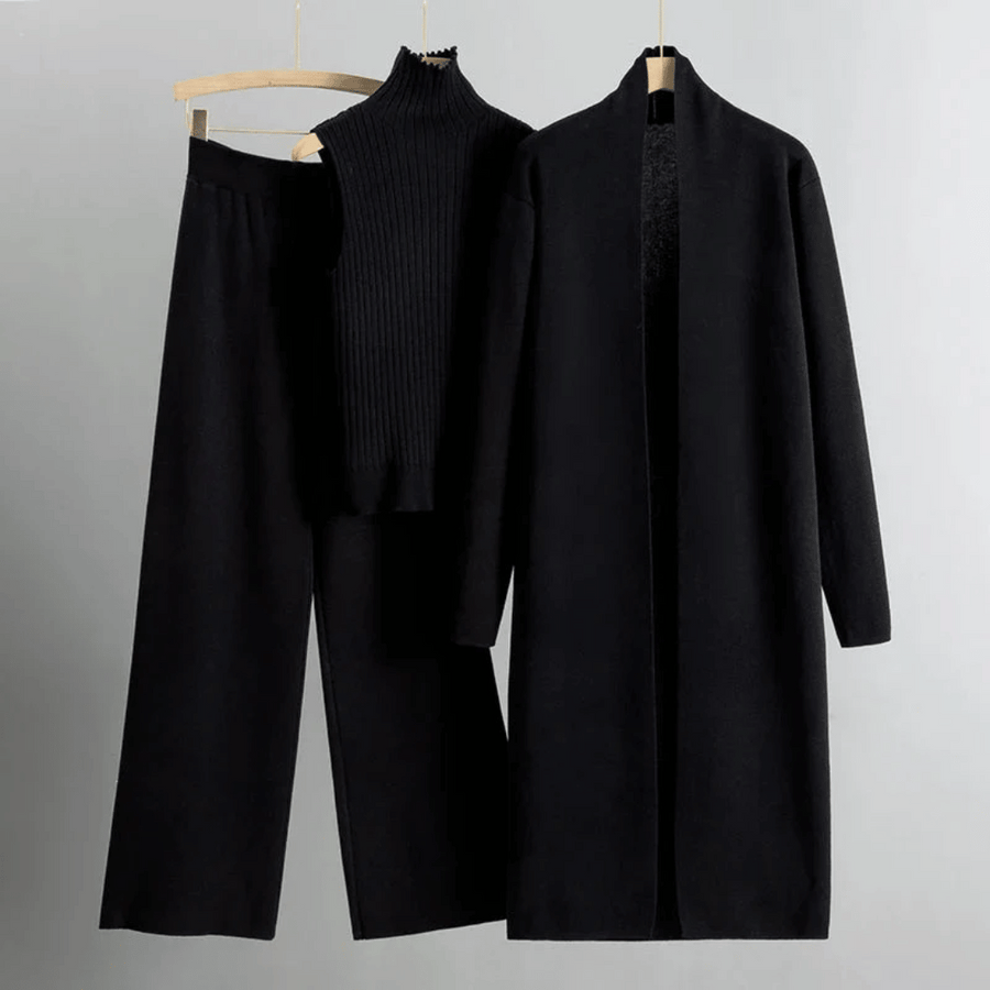 Aliyah | Three-Piece Set Longline Cardigan