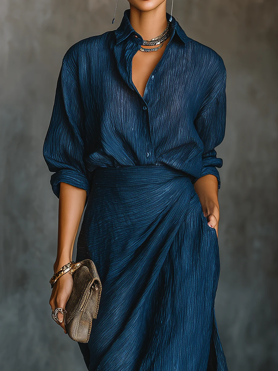 Hannah | Button Front with Maxi Skirt