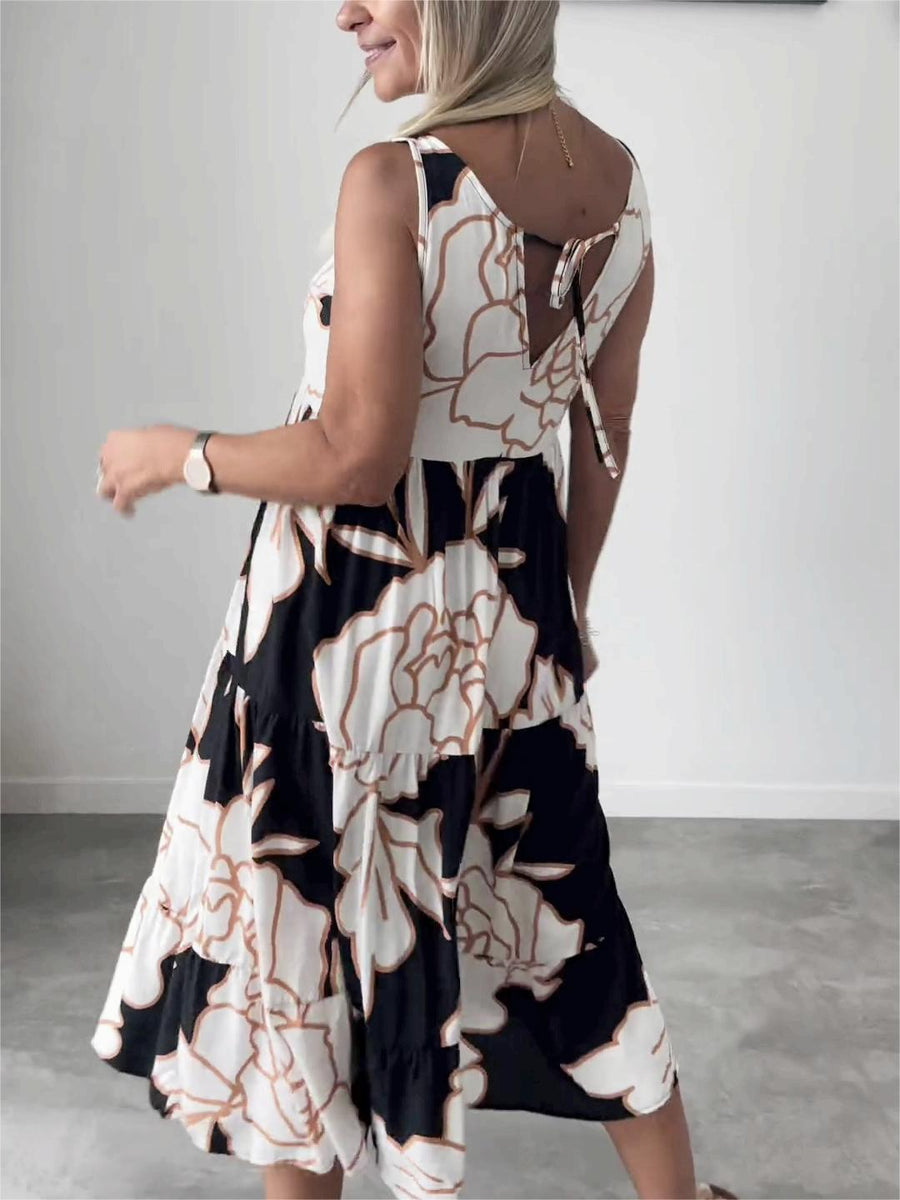 Colette | Boho Midi Dress Sleeveless