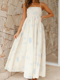 Theodora | Backless Maxi Dress Spaghetti Strap