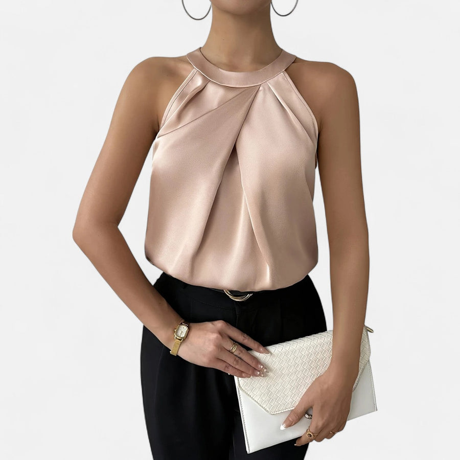 Beatrice | Blouse Pleated Sleeveless